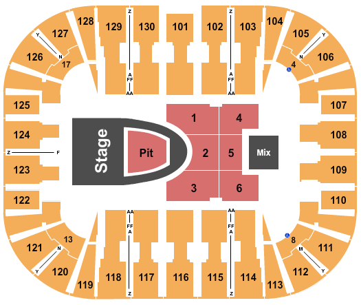 EagleBank Arena Seating Chart: For King and Country