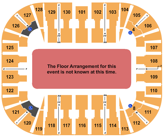 EagleBank Arena Seating Chart: Generic Floor