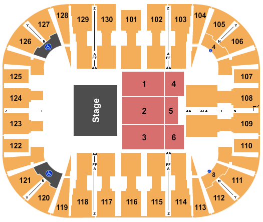 EagleBank Arena Seating Chart