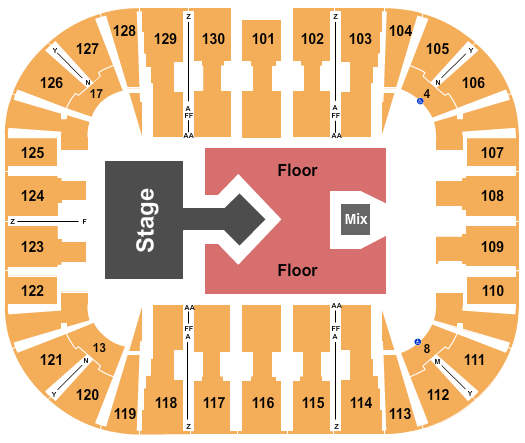 EagleBank Arena Seating Chart: Karan Aujla