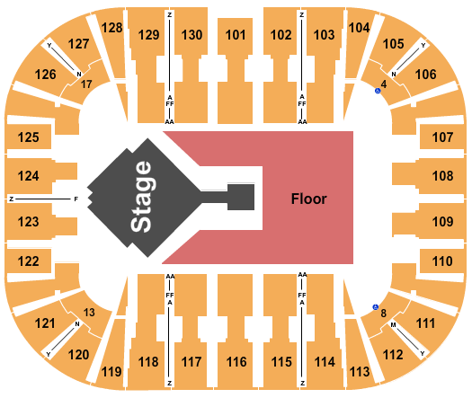 EagleBank Arena Seating Chart: Keshi