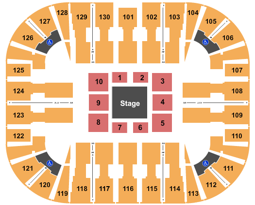 Eagle Arena Seating Chart
