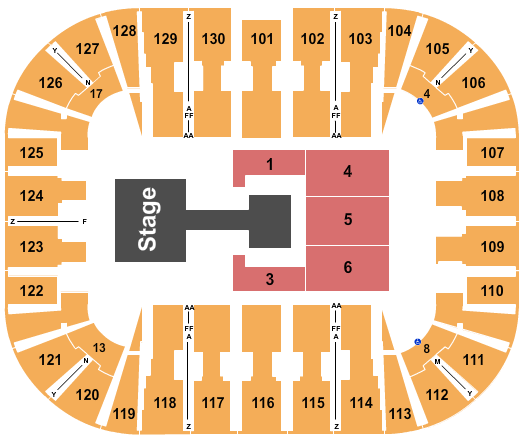 EagleBank Arena Seating Chart: P1Harmony