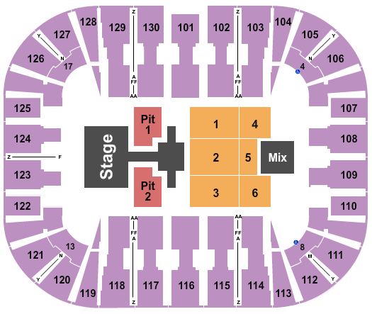 EagleBank Arena Seating Chart: Phil Wickham