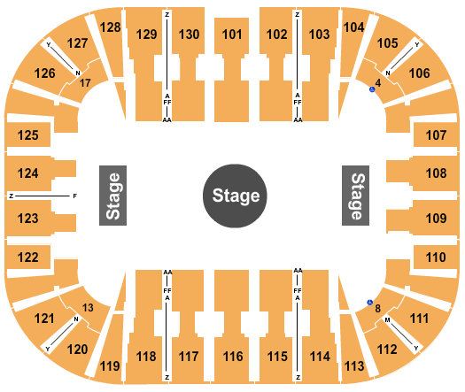 EagleBank Arena Seating Chart: Ringling Bros Circus