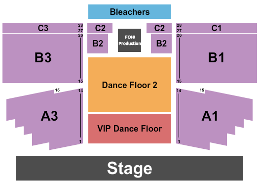 Eagle Mountain Casino Seating Chart: Endstage - Dance Floor