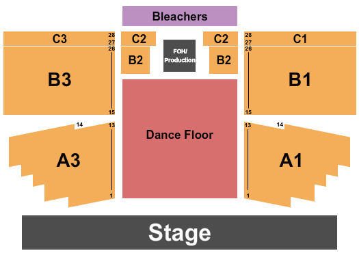 Eagle Mountain Casino Seating Chart: Endstage DanceFLR 2