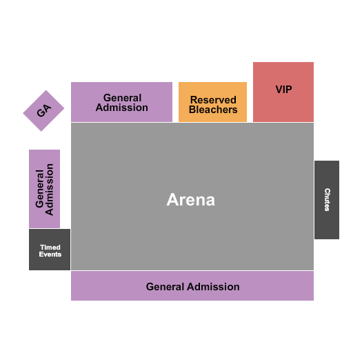 Eagle Rodeo Grounds Seating Chart: Rodeo