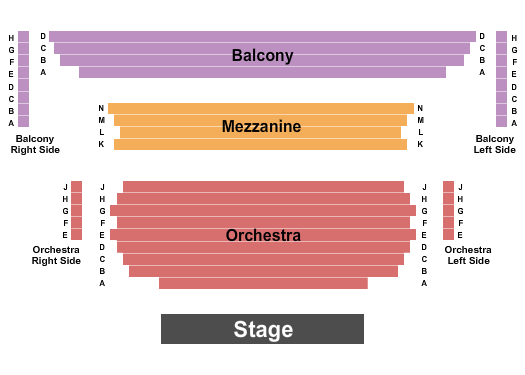 E&H McGlothlin Center for the Arts Seating Chart: Endstage