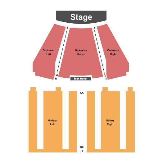 East Arkansas Community College Seating Chart: End Stage