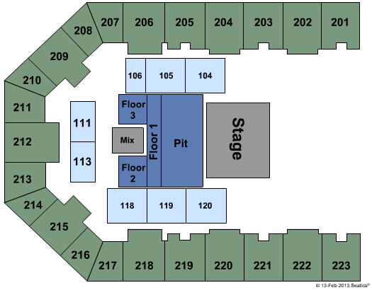 Eastern Kentucky Expo Center Seating Chart