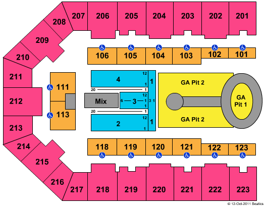Eastern Kentucky Expo Center Seating Chart