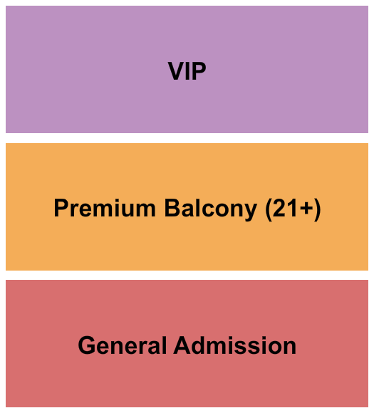 Eastside Bowl Seating Chart: GA/Prem/VIP