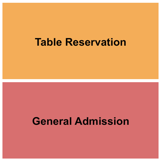 Eastside Bowl Seating Chart: GA/Table