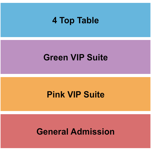 Eastside Bowl Seating Chart: GA/VIPs/Table