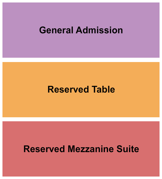 Eastside Bowl Seating Chart: GA/Reserved Table & Mezz