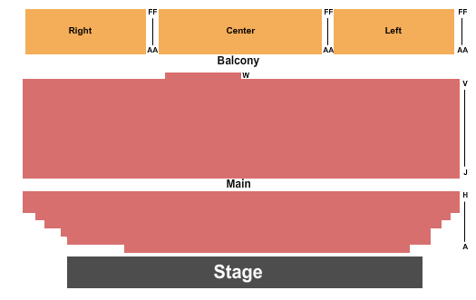 Eccles Center For The Performing Arts Seating Chart: Endstage 2