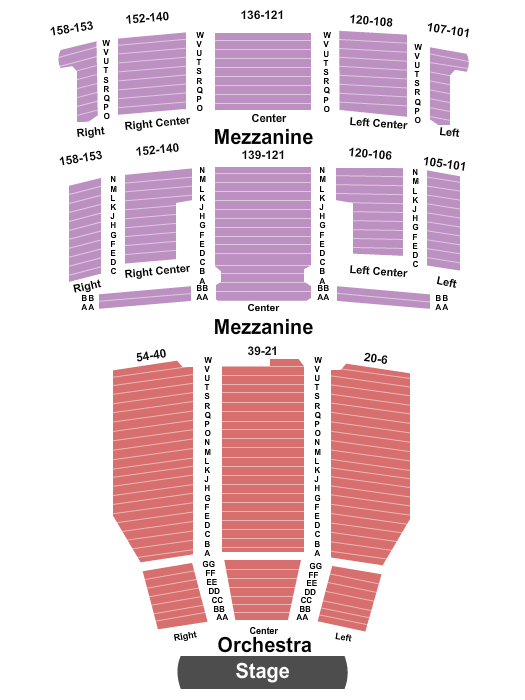 Ed Mirvish Theatre Seating Chart: End Stage 2