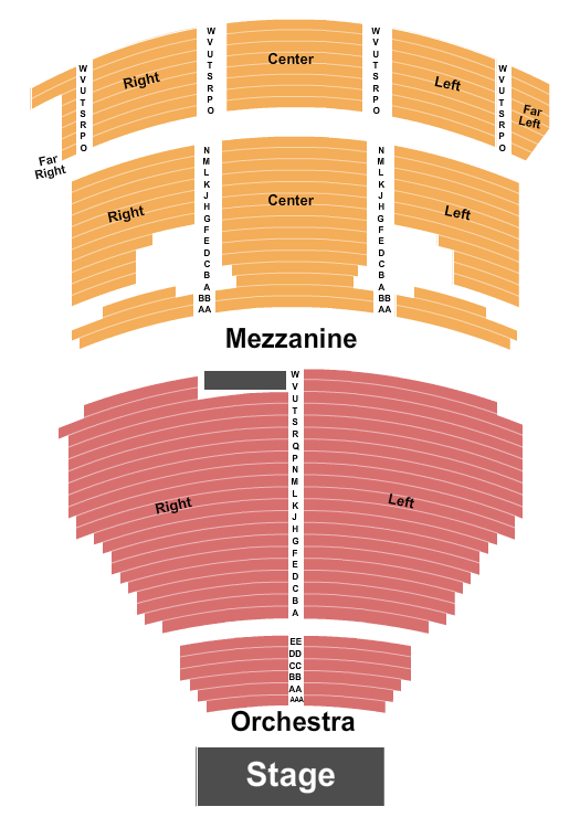Ed Mirvish Theatre Seating Chart: Endstage AAA/ Half Mezz