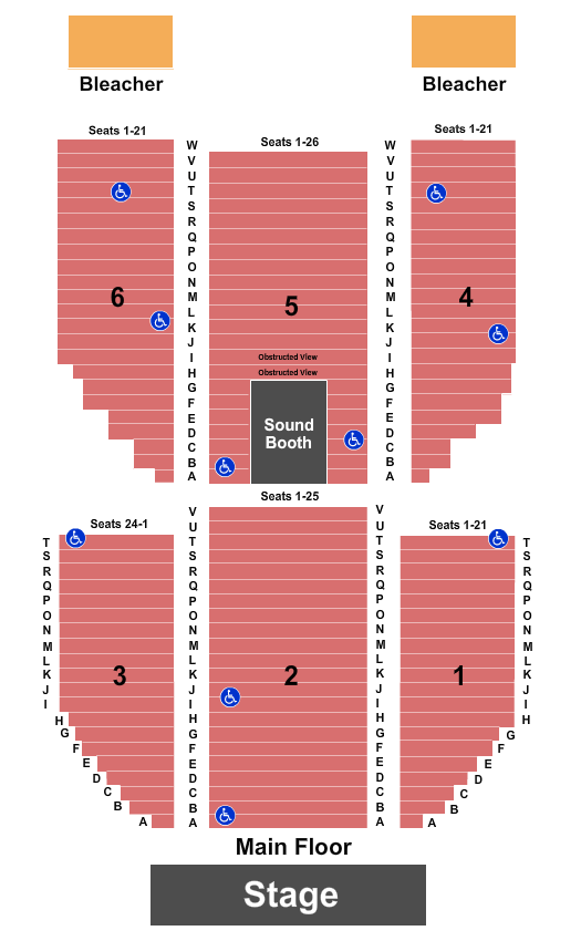 The Edge Pavilion at Edgewater Casino Seating Chart: End Stage