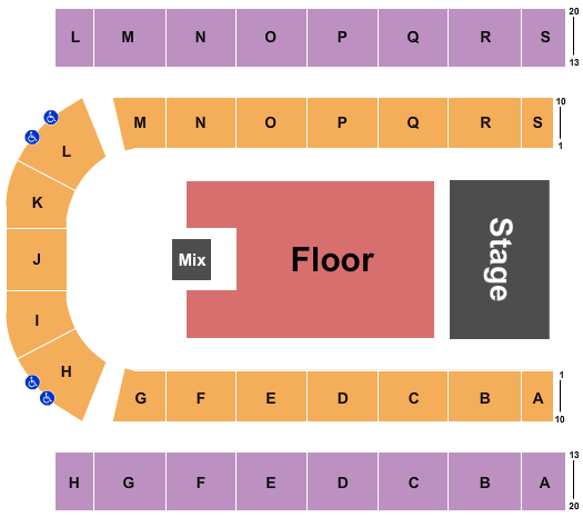 Edmonton EXPO Seating Chart: Endstage Floor 3