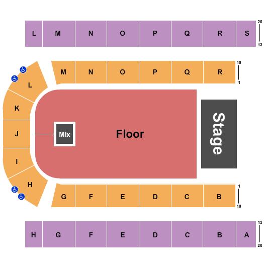 Edmonton EXPO Seating Chart: Endstage GA Floor 2