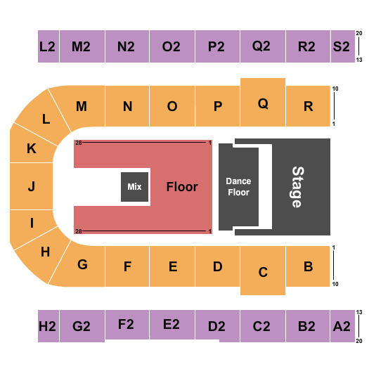 Edmonton EXPO Seating Chart: Endstage 7