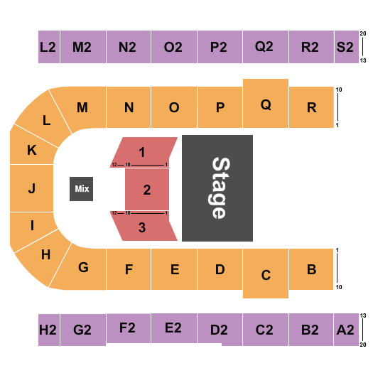 Edmonton EXPO Seating Chart: Half House