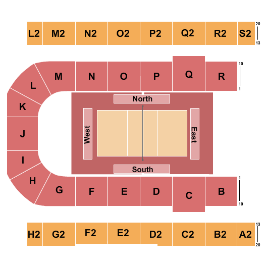 Edmonton EXPO Seating Chart: Volleyball 2