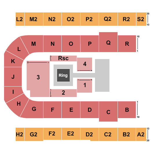Edmonton EXPO Seating Chart: Wrestling