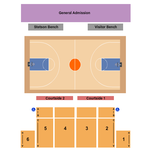 Edmunds Center At Stetson University Seating Chart: Basketball