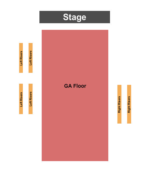 Egyptian Room At Old National Centre Seating Chart: Endstage GA Floor & Risers