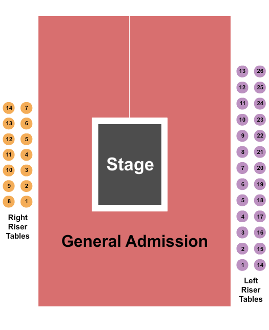 Egyptian Room At Old National Centre Seating Chart: Center Stage GA