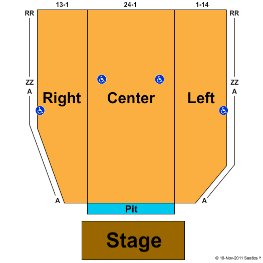 Egyptian Theater Seating Chart