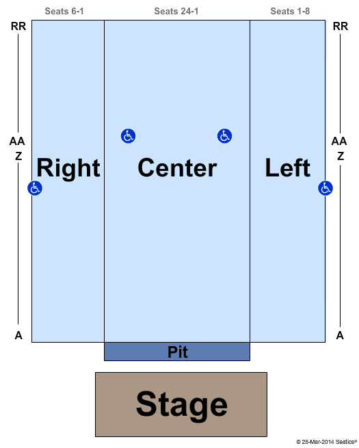 Egyptian Room Seating Chart