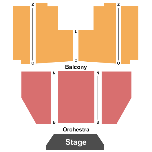 Egyptian Theatre - Boise Seating Chart: End Stage