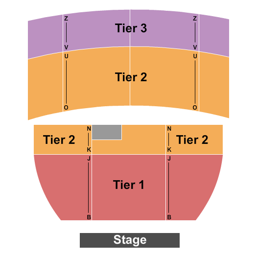 Egyptian Theatre - Boise Seating Chart: ndstage Tier 2