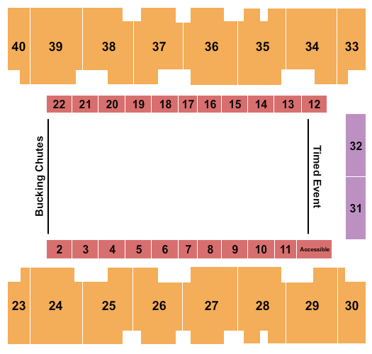 El Paso County Coliseum Seating Chart: Rodeo 2