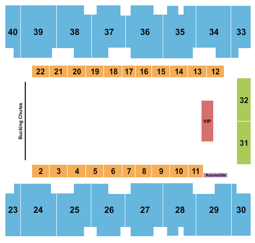 El Paso County Coliseum Seating Chart: Rodeo with VIP