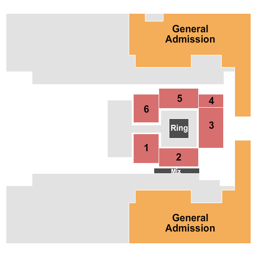 El Paso County Coliseum Seating Chart: Wrestling GA