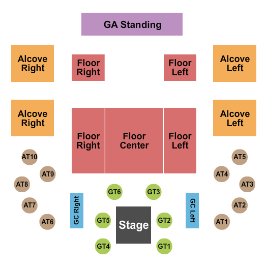 El Rey Theatre - Los Angeles Seating Chart: Endstage 2