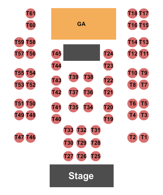 El Rey Theatre - Los Angeles Seating Chart: GA & Tables