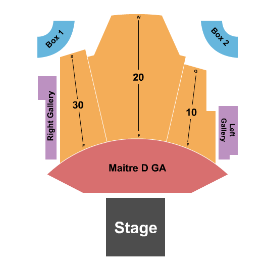 Eldorado Showroom at Eldorado Casino - NV Seating Chart: Endstage GA