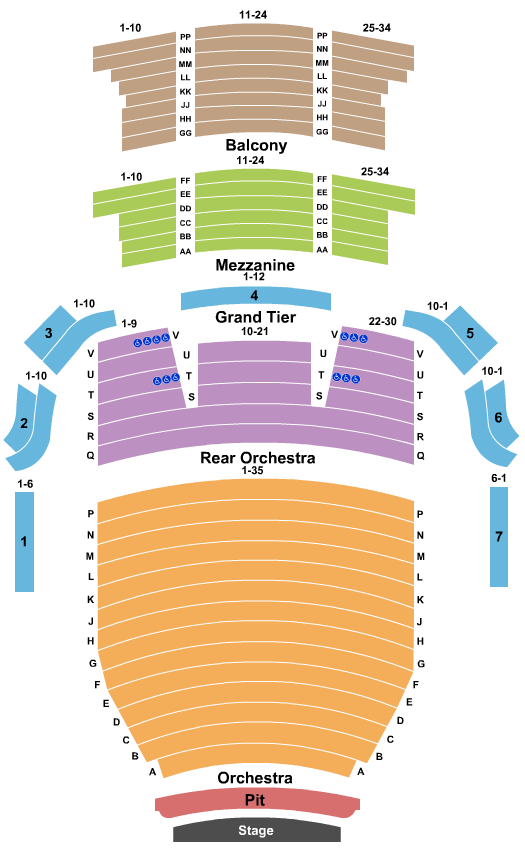 Ellen Eccles Theatre Seating Chart