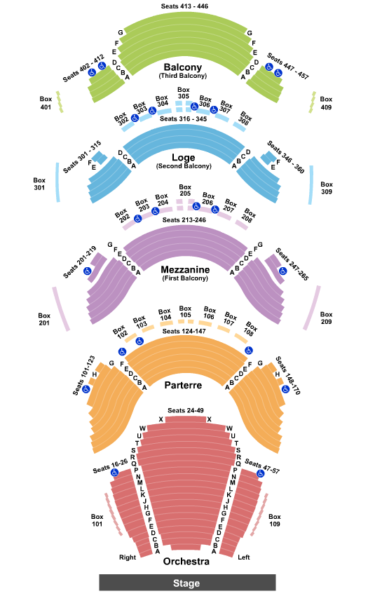 Ellie Caulkins Opera House Seating Chart