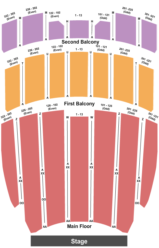 Elliott Hall Of Music Seating Chart