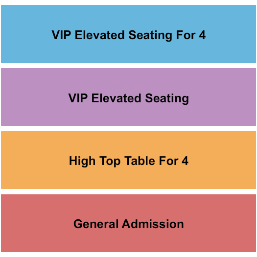 Ember Music Hall Seating Chart: GA/High Top/VIP Elevated 2