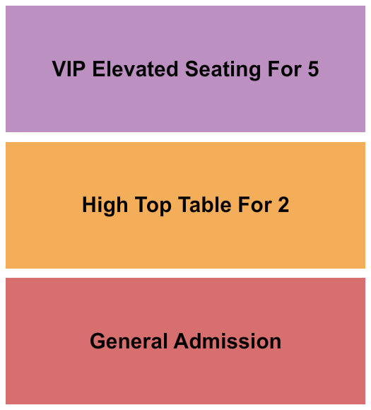 Ember Music Hall Seating Chart: GA/High Top/VIP Elevated