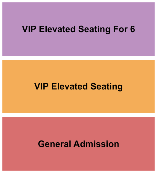 Ember Music Hall Seating Chart: GA/VIP Elevated 1 & 6