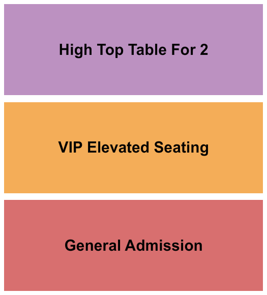 Ember Music Hall Seating Chart: GA/VIP/High Top 2